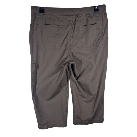 St. Johns Bay Cargo Capri Pants Women's Size Large Brown‎ Preowned - Picture 2 of 8